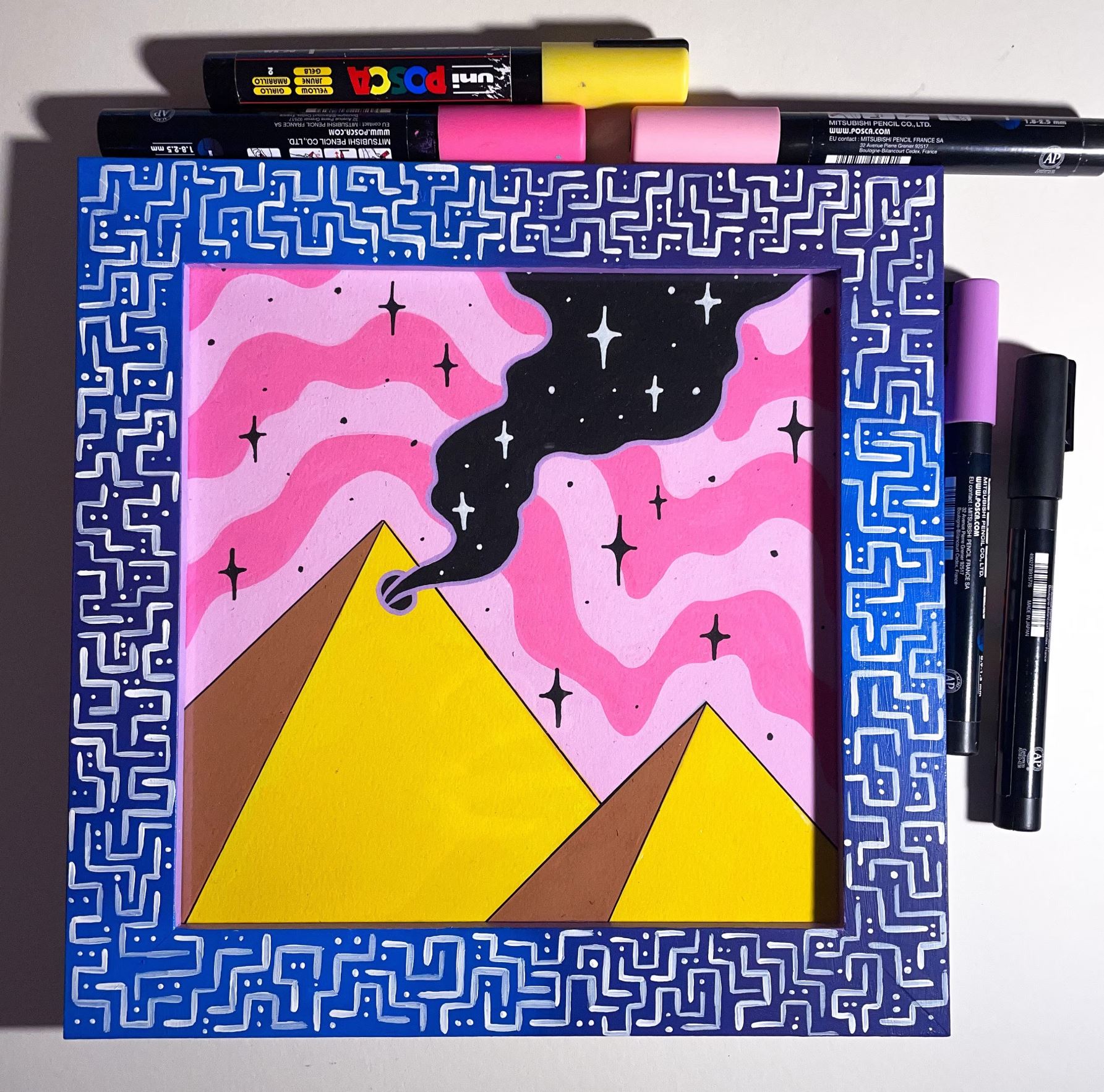 Vibrant Creations: Exploring Abstract Art with Posca Paint Pens